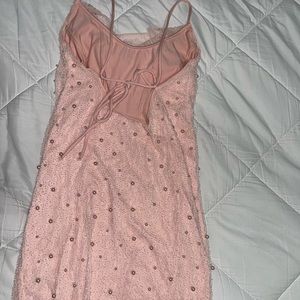Light pink pearl dress